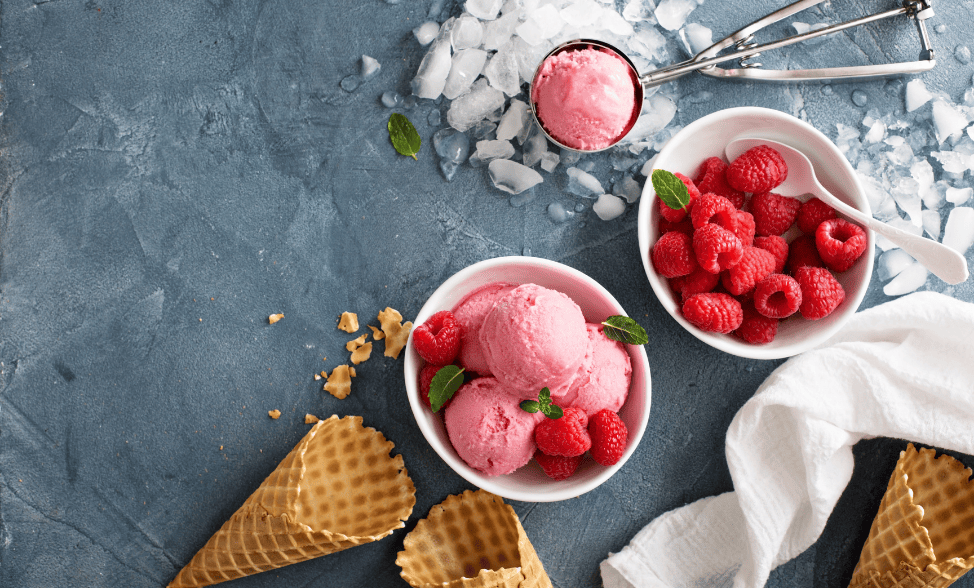 Raspberry &amp; Coconut Ice-Cream | McKenzie