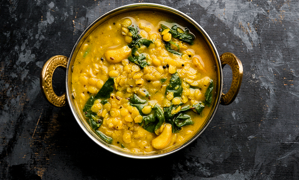 Recipe photo of Lentil & Spinach Curry