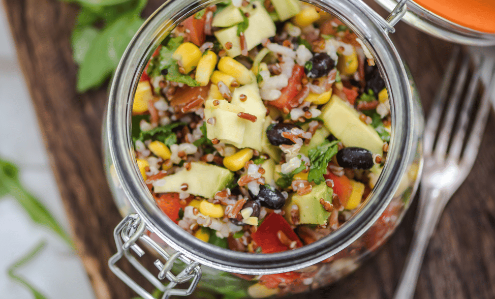 Recipe photo of Mexican Salad in a Jar