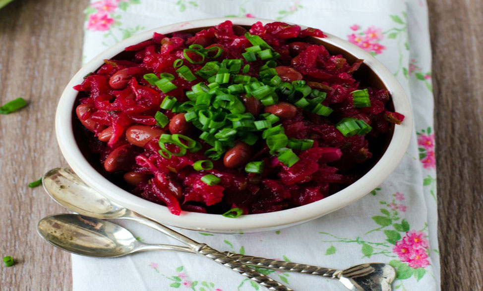 Recipe photo of Beetroot & Red Kidney Bean Salad