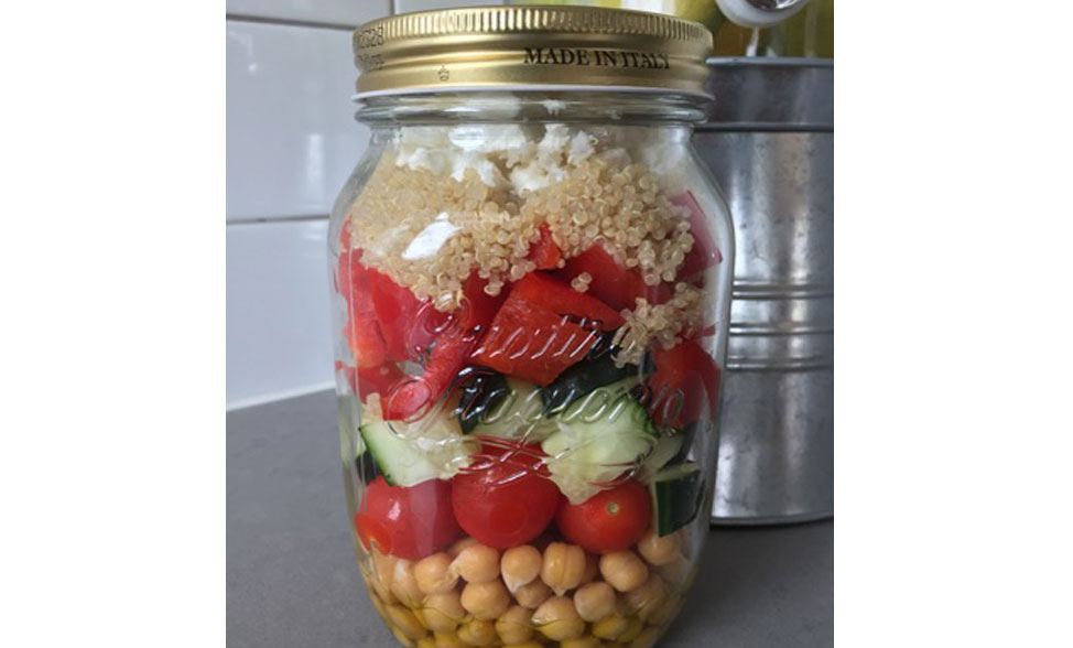 Recipe photo of Chick Pea Salad in a Jar