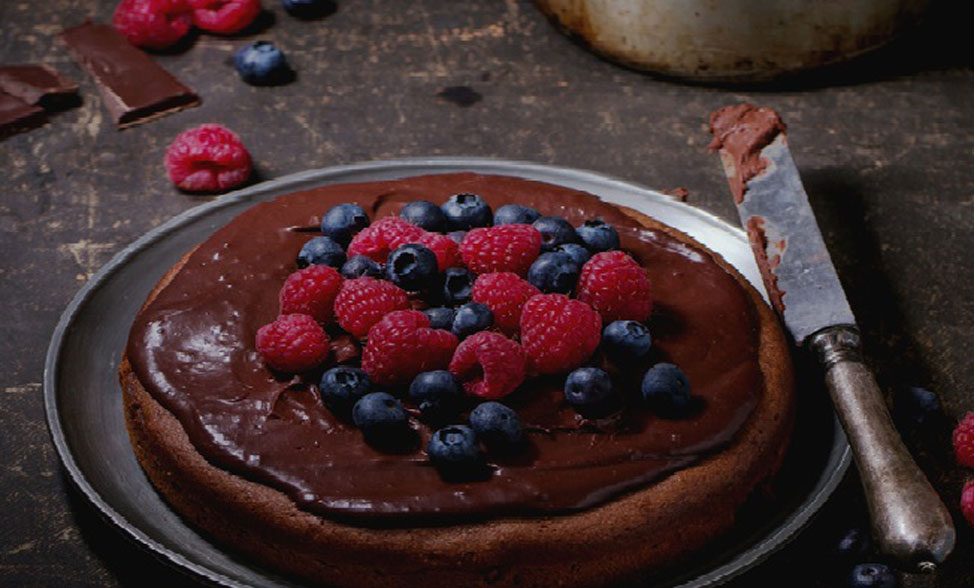 Recipe photo of Chocolate & Almond Torte