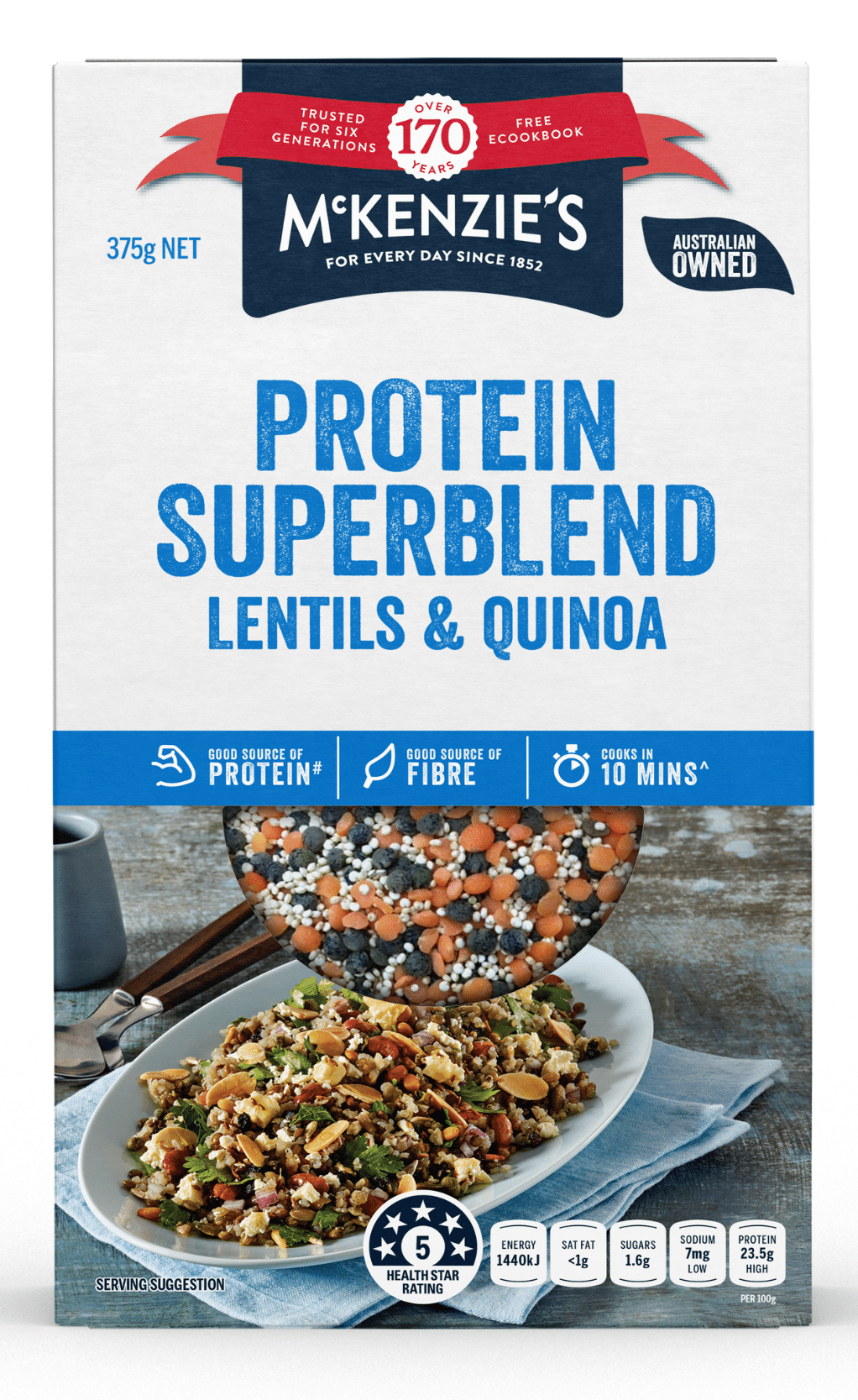 Product photo of McKenzie's Protein Superblend - Lentils & Quinoa