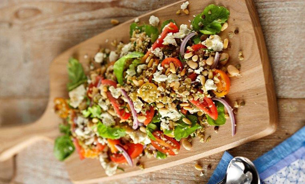 Recipe photo of SuperBlend Salad with Tomato, Feta & Lemon
