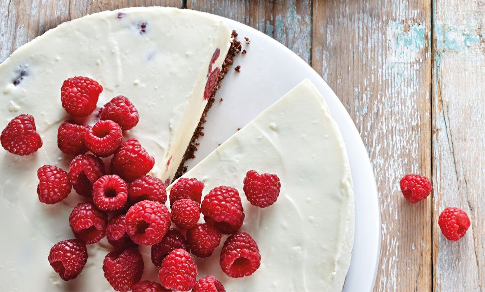 Recipe photo of White Chocolate & Berry Cheesecake