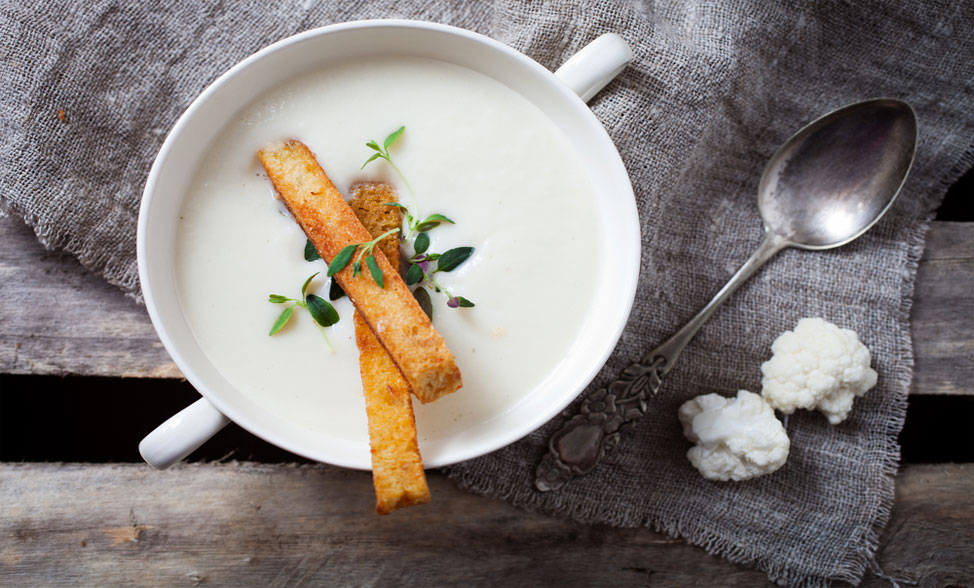 Recipe photo of Cauliflower and White Bean Soup