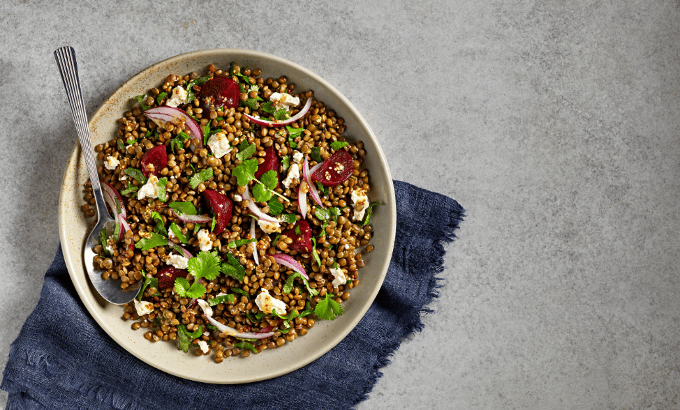 Recipe photo of Lentil Salad with Baby Beets & Feta