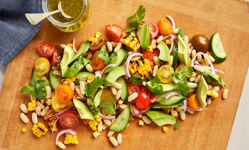 Recipe photo of White Bean Salad with Chimichurri