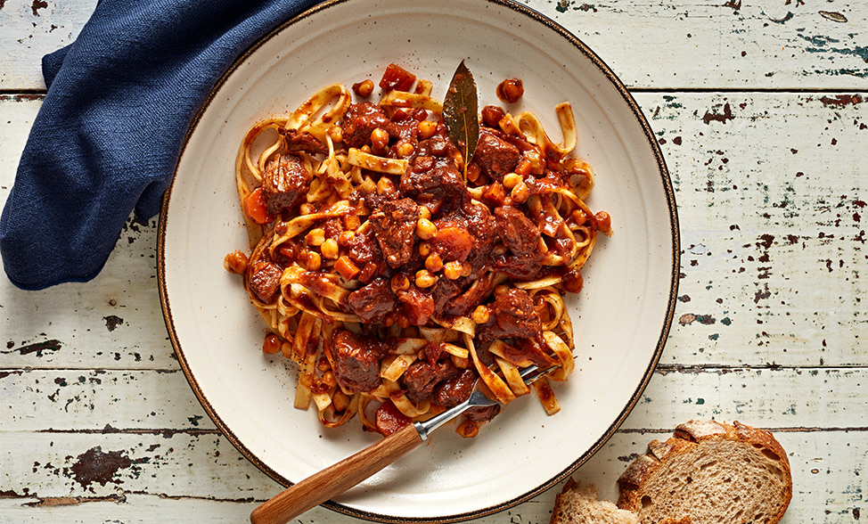 Recipe photo of Slow Cooker Beef Ragu with Chickpeas