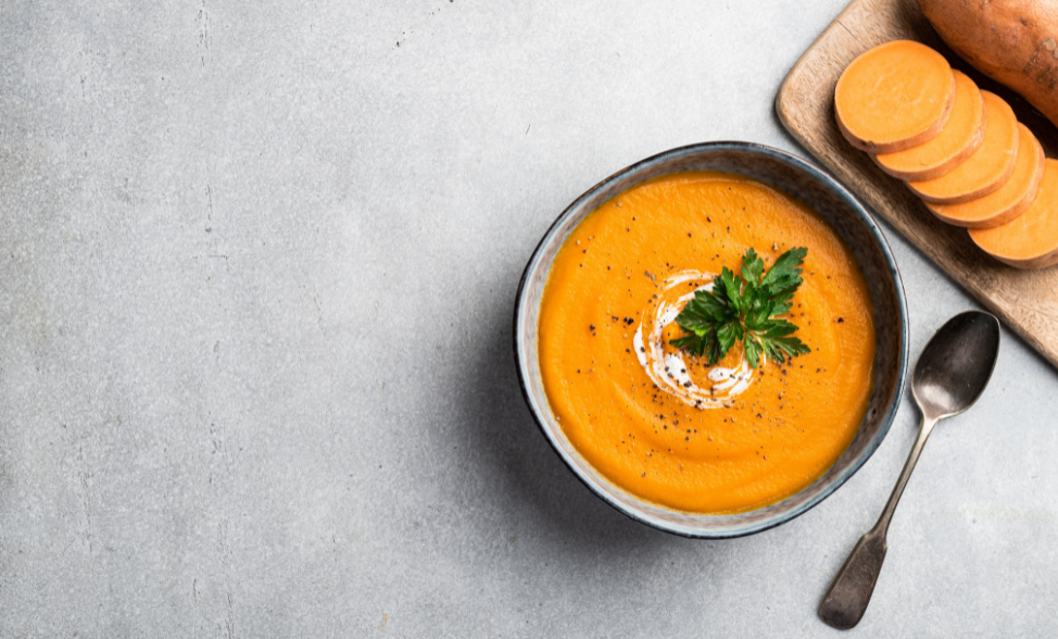 Recipe photo of Saffron Sweet Potato Soup