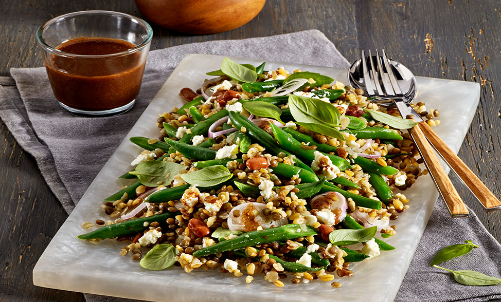 Recipe photo of Lentils, Freekeh & Bean Salad