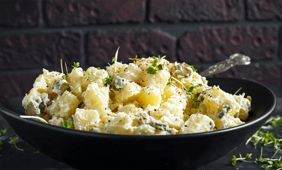 Recipe photo of Creamy Potato & Chick Pea Salad