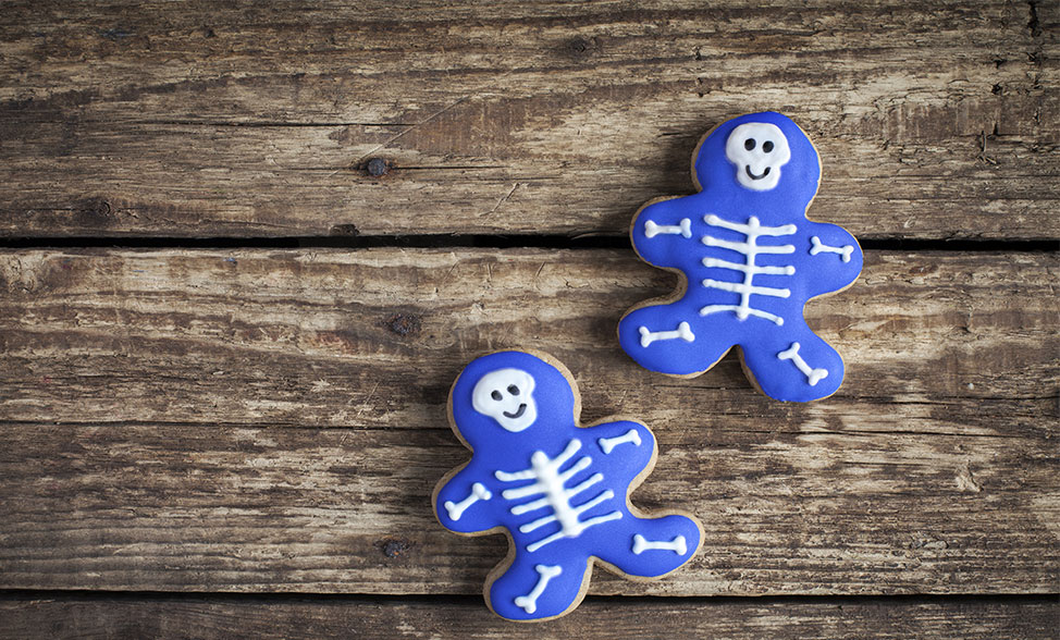 Recipe photo of Halloween Skeleton Gingerbread