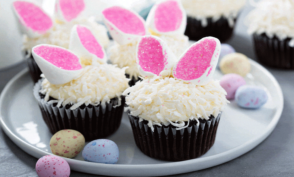 Recipe photo of Bunny Cupcakes