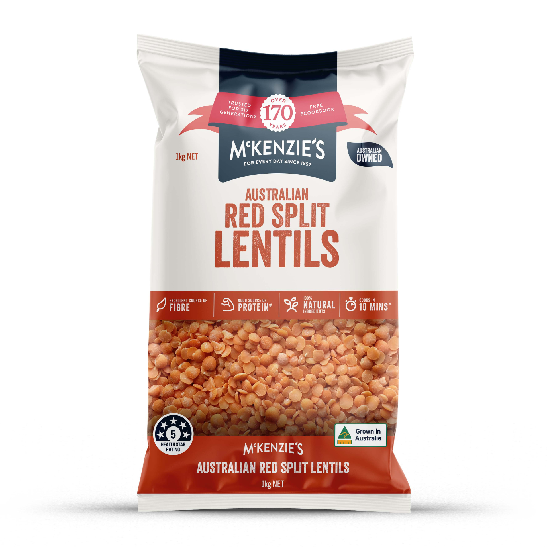 Product photo of McKenzie's Australian Red Split Lentils