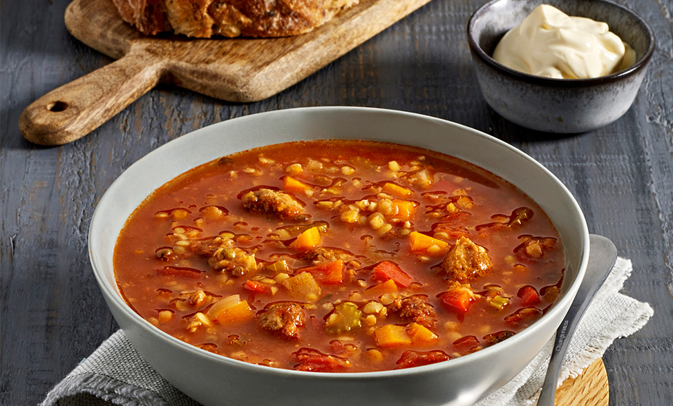 Recipe photo of Chorizo Sausage & Lentil Soup