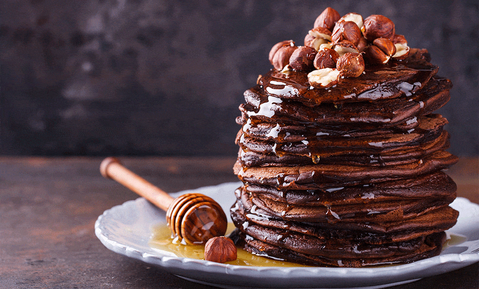 Recipe photo of Healthy Cocoa Pancakes