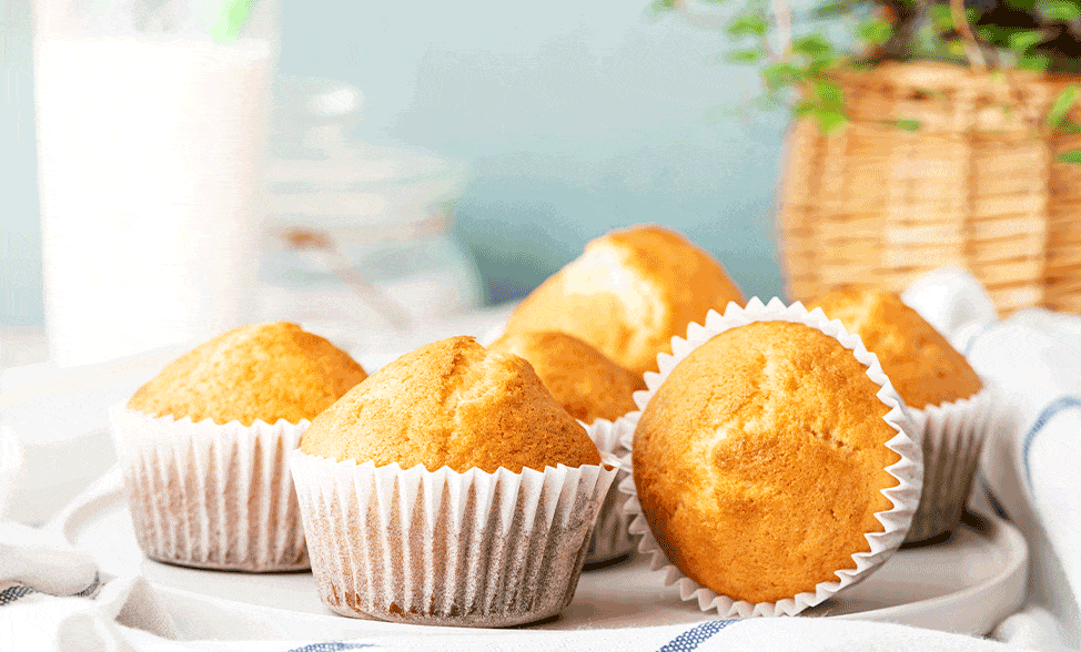 Recipe photo of Vegan Honey & Orange Muffins