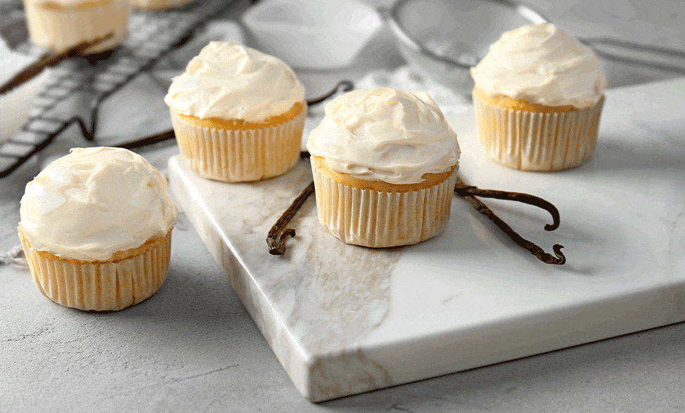 Recipe photo of Vanilla Cupcakes with Buttercream Frosting