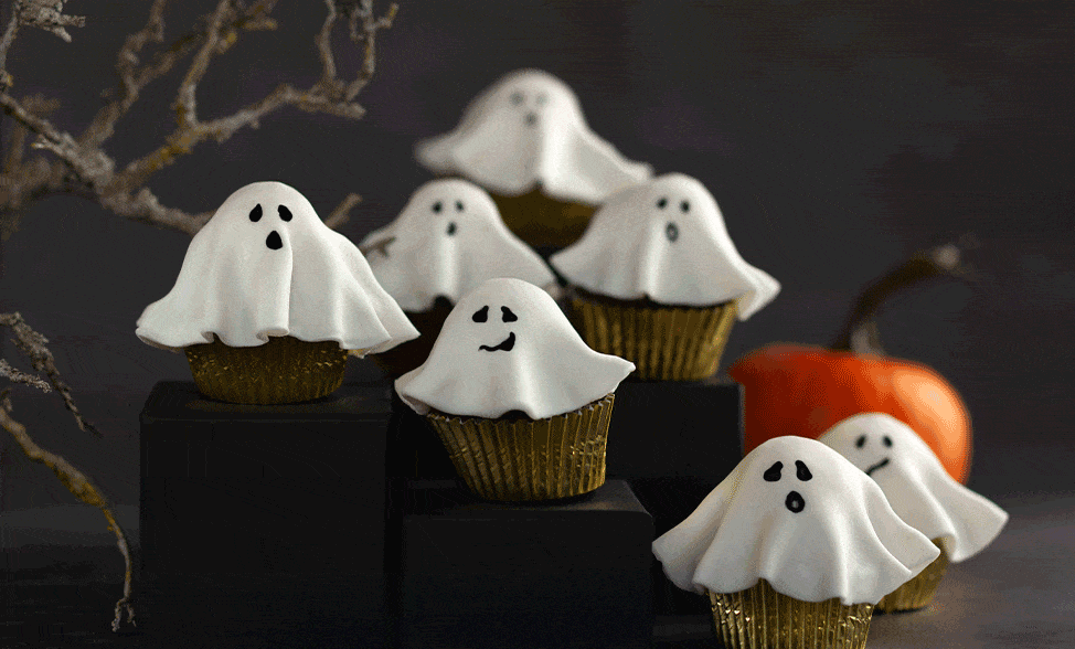 Recipe photo of Ghost Cupcakes