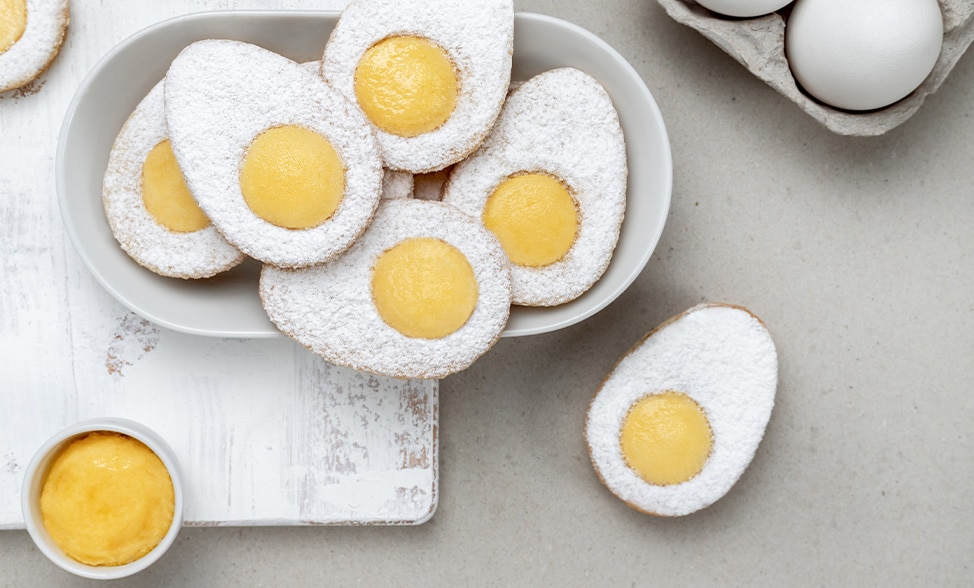 Recipe photo of Lemon Shortbread Eggs