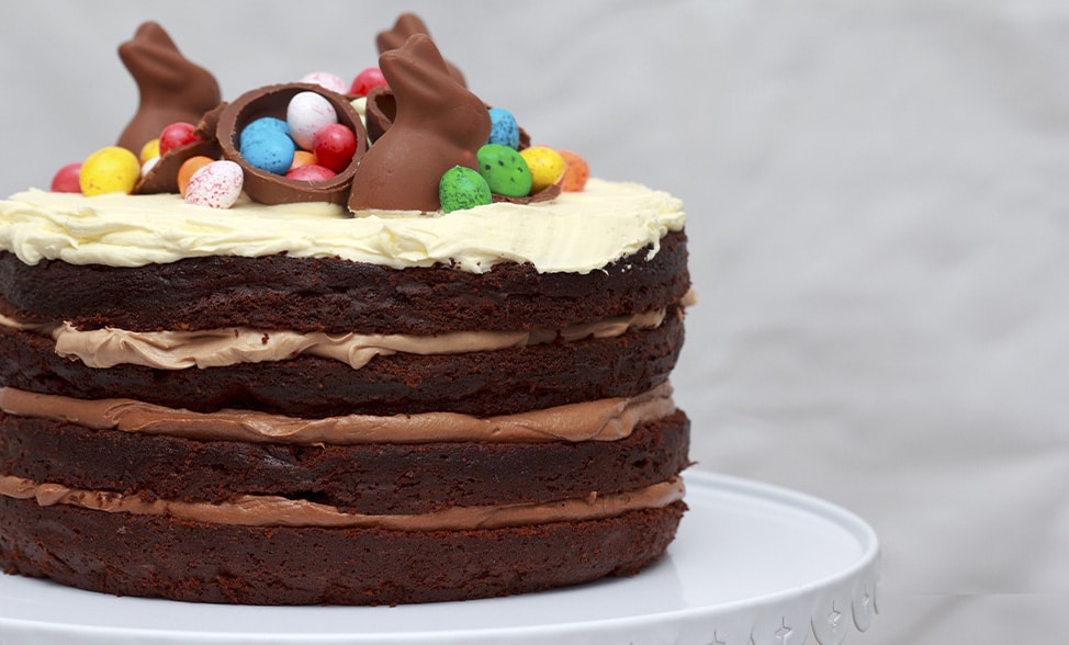 Recipe photo of Ombre Easter Nutella Cake