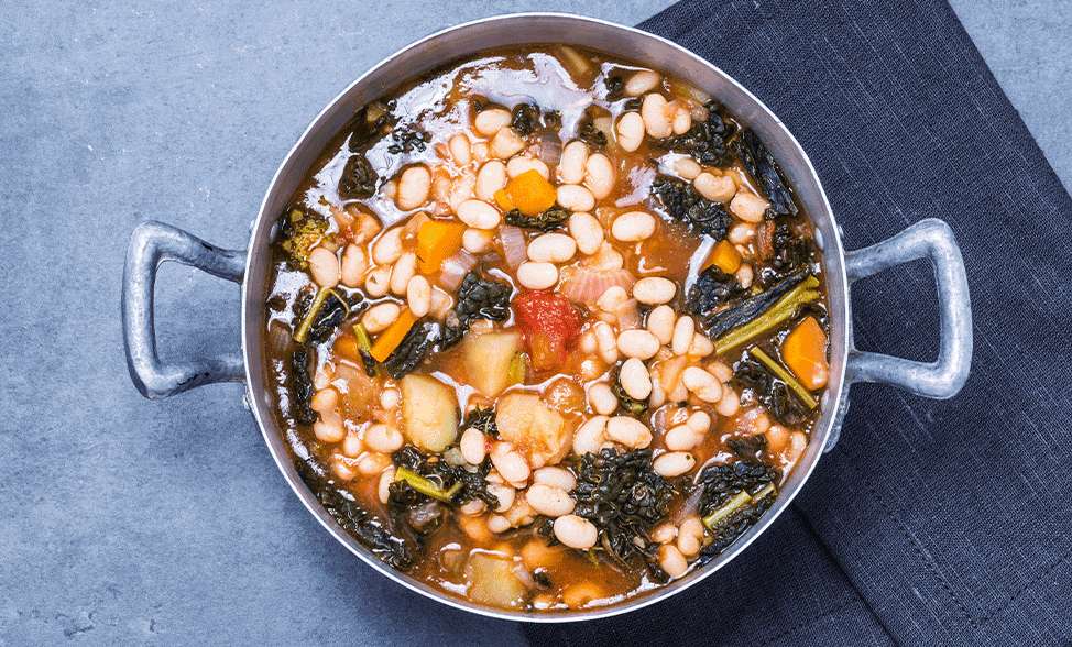 Recipe photo of Five Bean Ribollita Soup