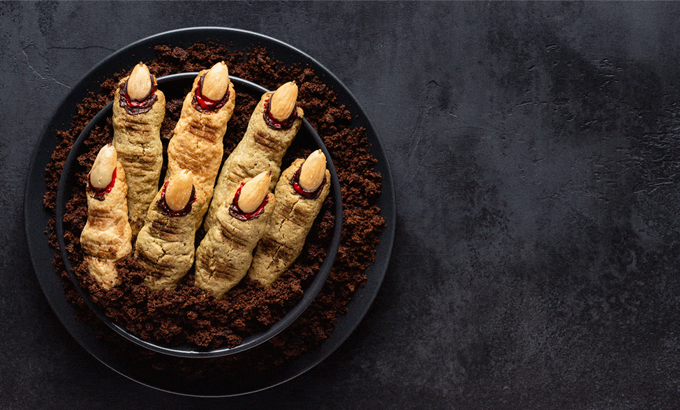 Recipe photo of Almond Witch Finger Biscuits