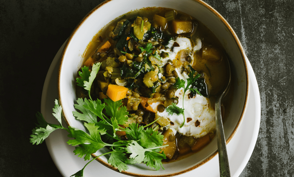 Recipe photo of Lentil, Freekeh & Sweet Potato Curry