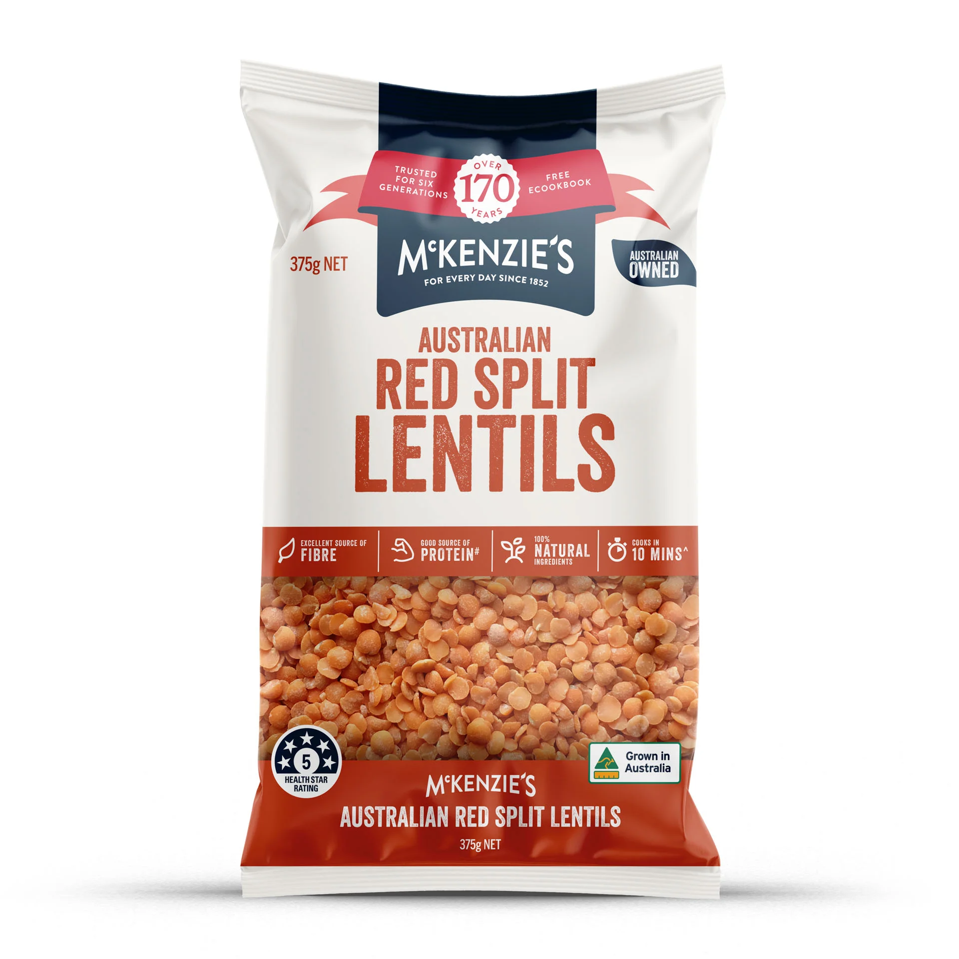 Product photo of McKenzie's Australian Red Split Lentils