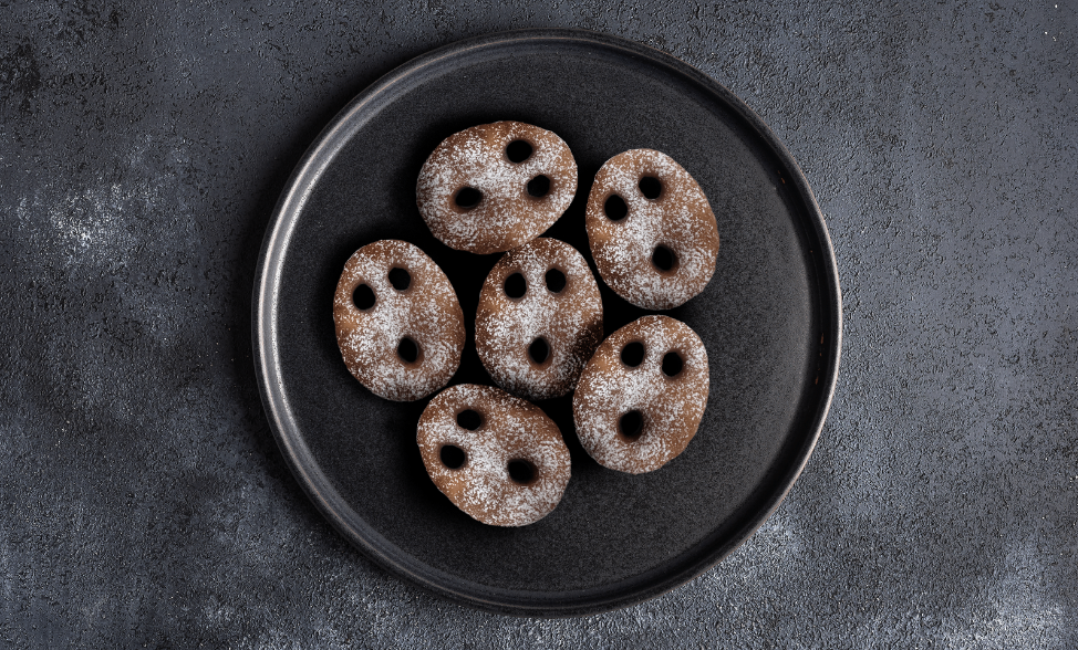 Recipe photo of Screaming Ghost Doughnuts