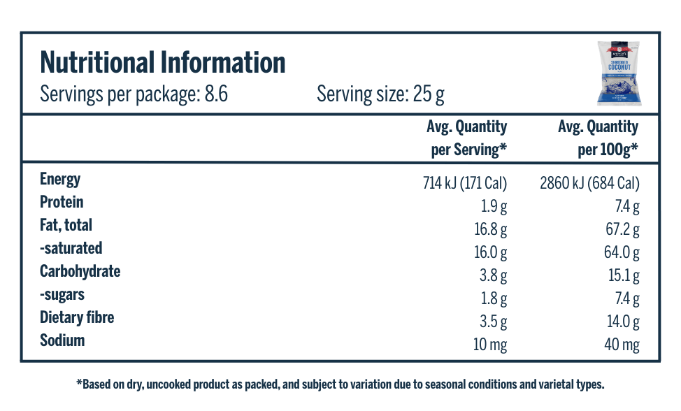 McKenzie’s Shredded Coconut 215g 3