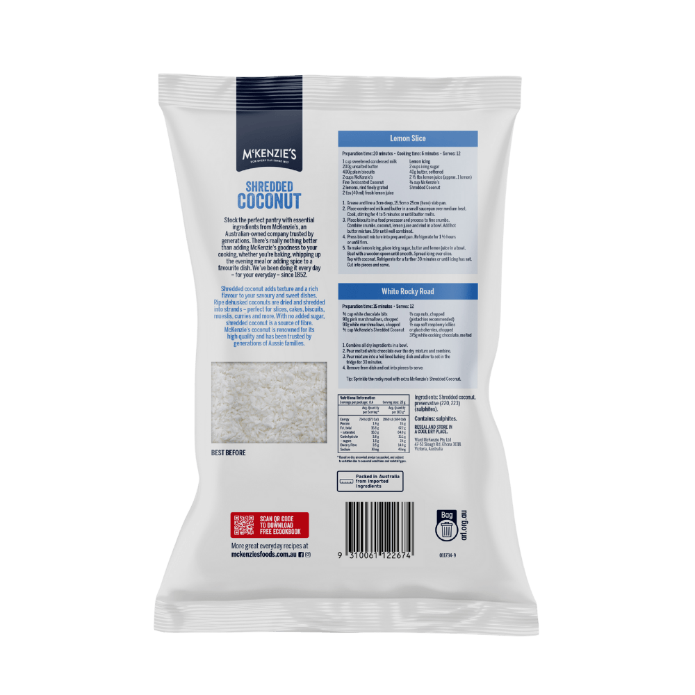McKenzie’s Shredded Coconut 215g 2