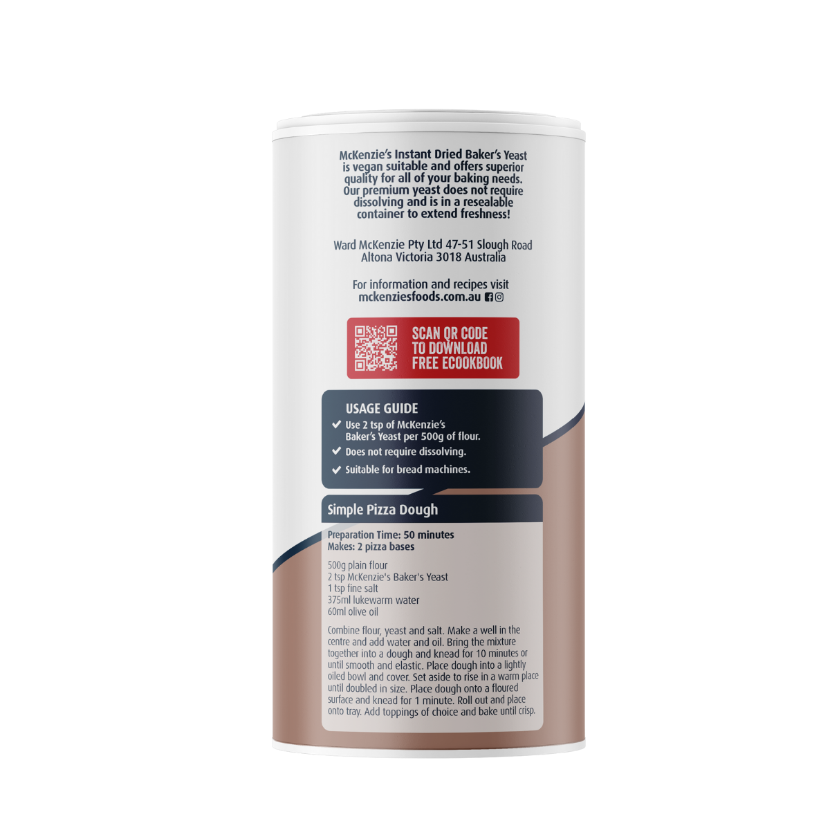 McKenzie’s Baker’s Yeast 200g 2