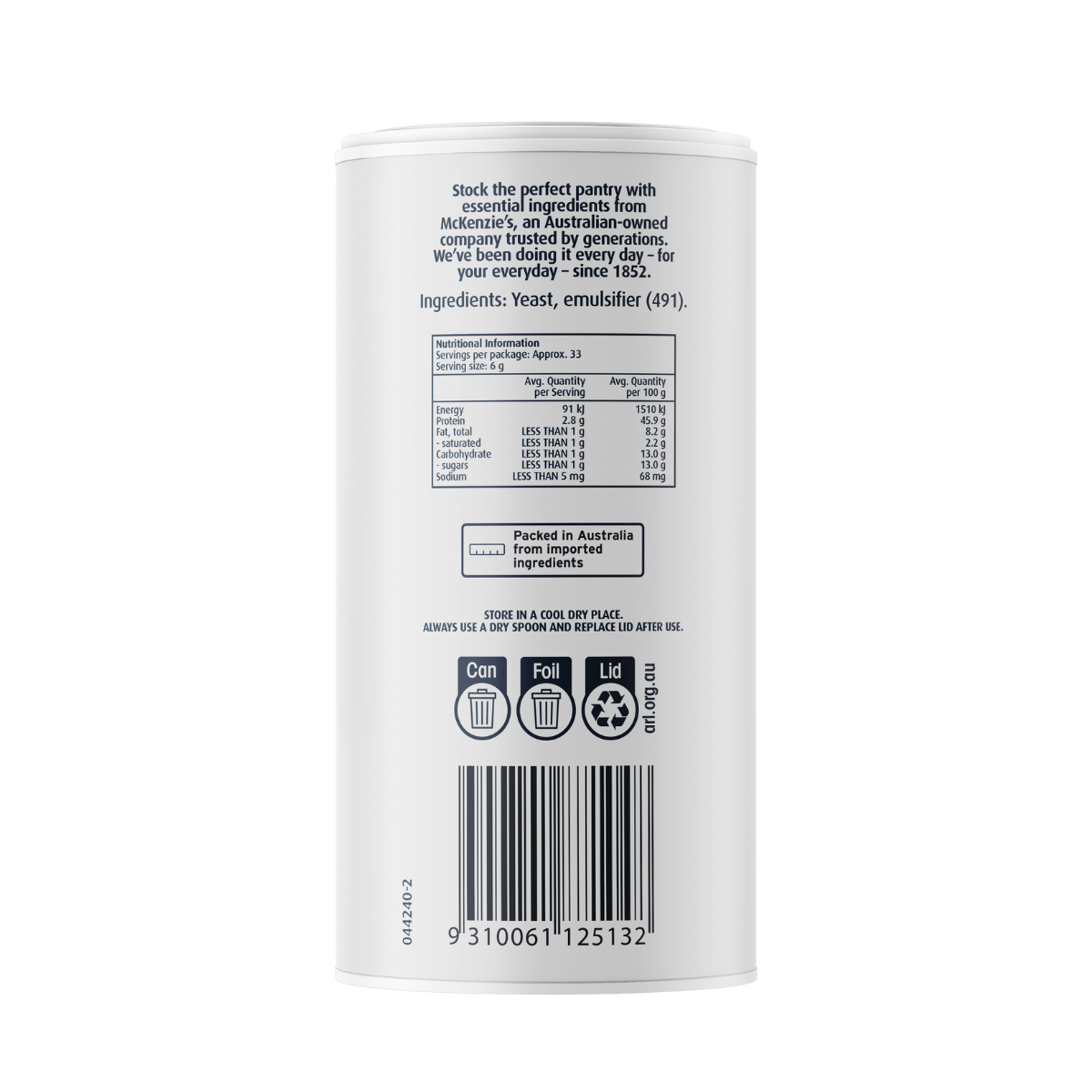 McKenzie’s Baker’s Yeast 200g 3