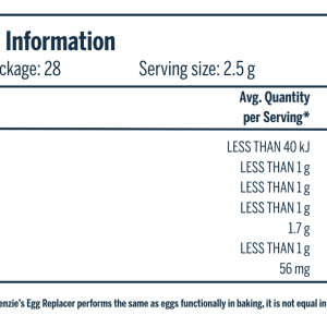 McKenzie’s Egg Replacer 70g 4
