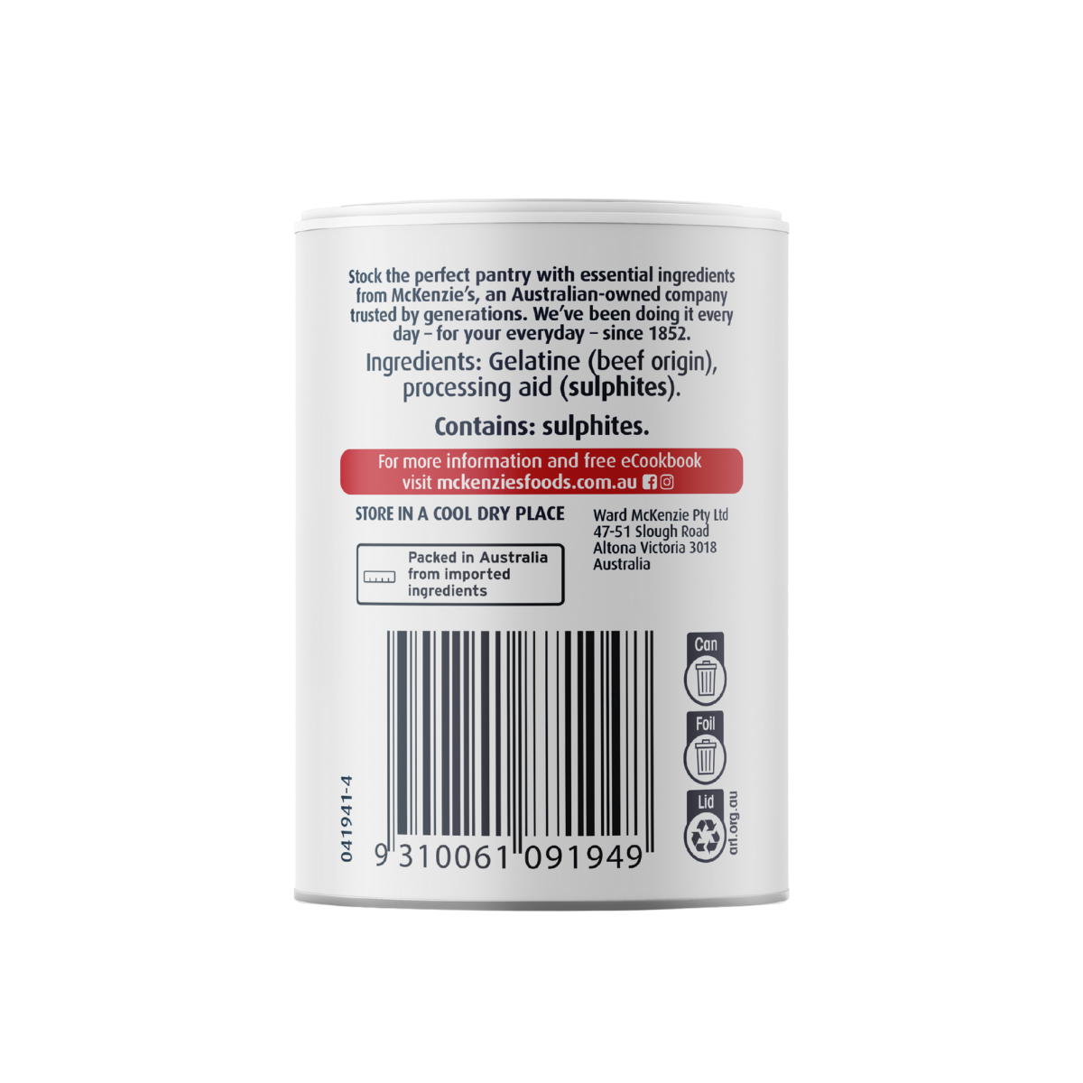 McKenzie’s Gelatine Powder 100g 3