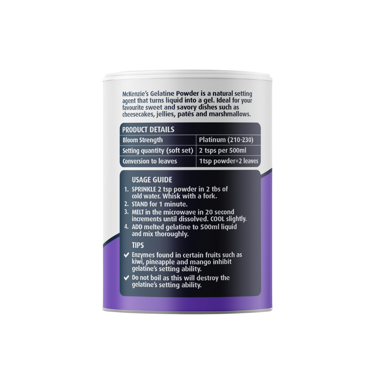 McKenzie’s Gelatine Powder 100g 2