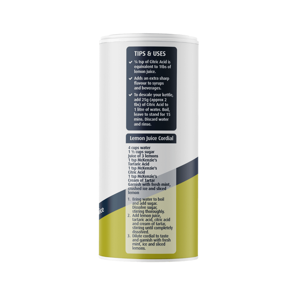 McKenzie’s Citric Acid 150g 2