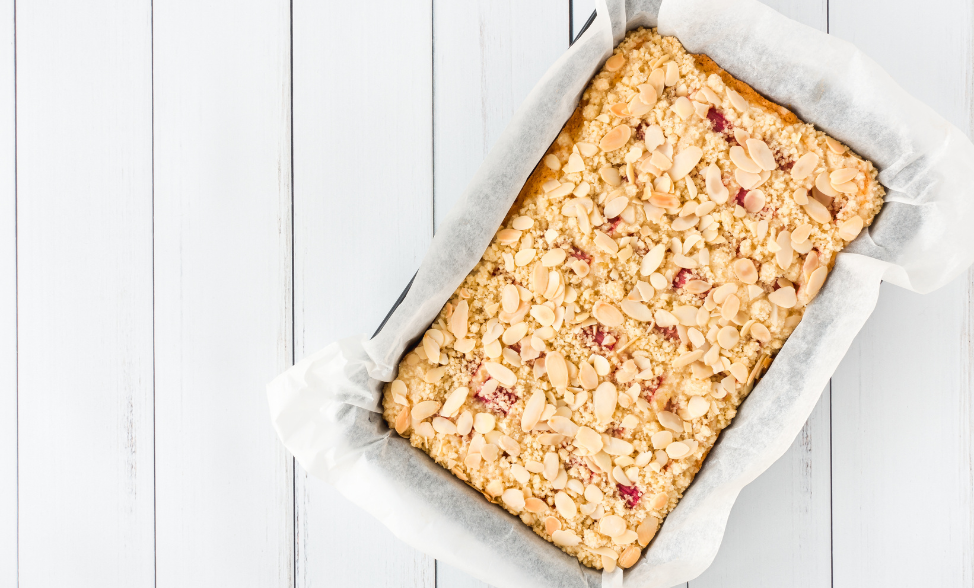 Almond Crumble Slice | McKenzie's Foods