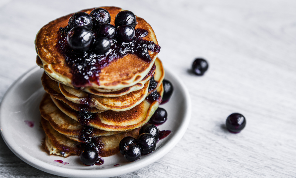 Blueberry & Barley Pancakes