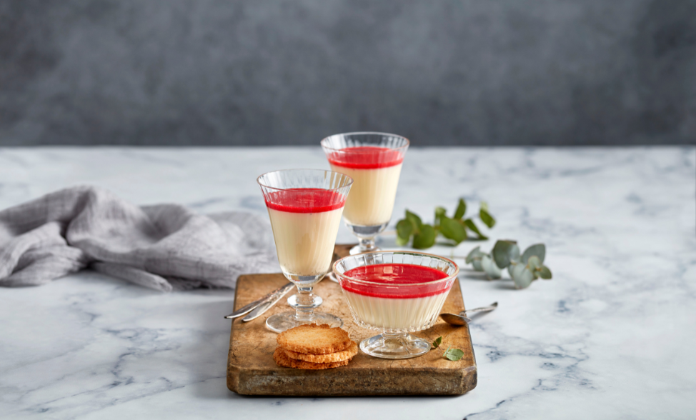 Vanilla Panna Cotta with Raspberry Coulis | McKenzie's Foods