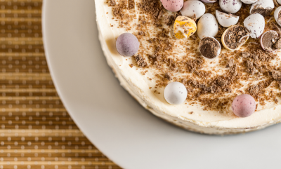 White Chocolate Easter Cheesecake