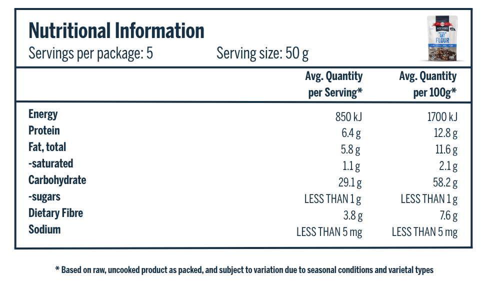 McKenzie’s Oat Flour 250g 3
