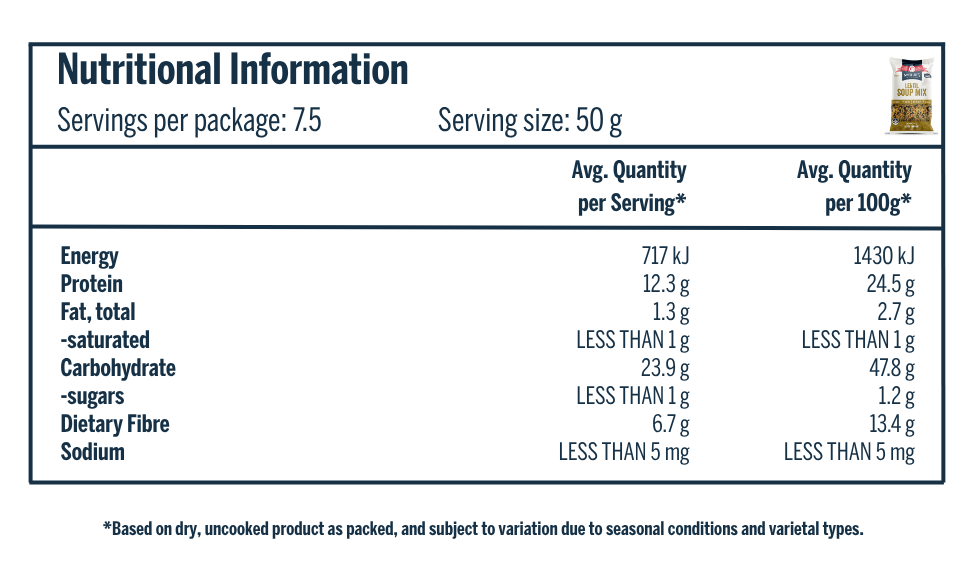McKenzie’s Lentil Soup Mix 375g 3