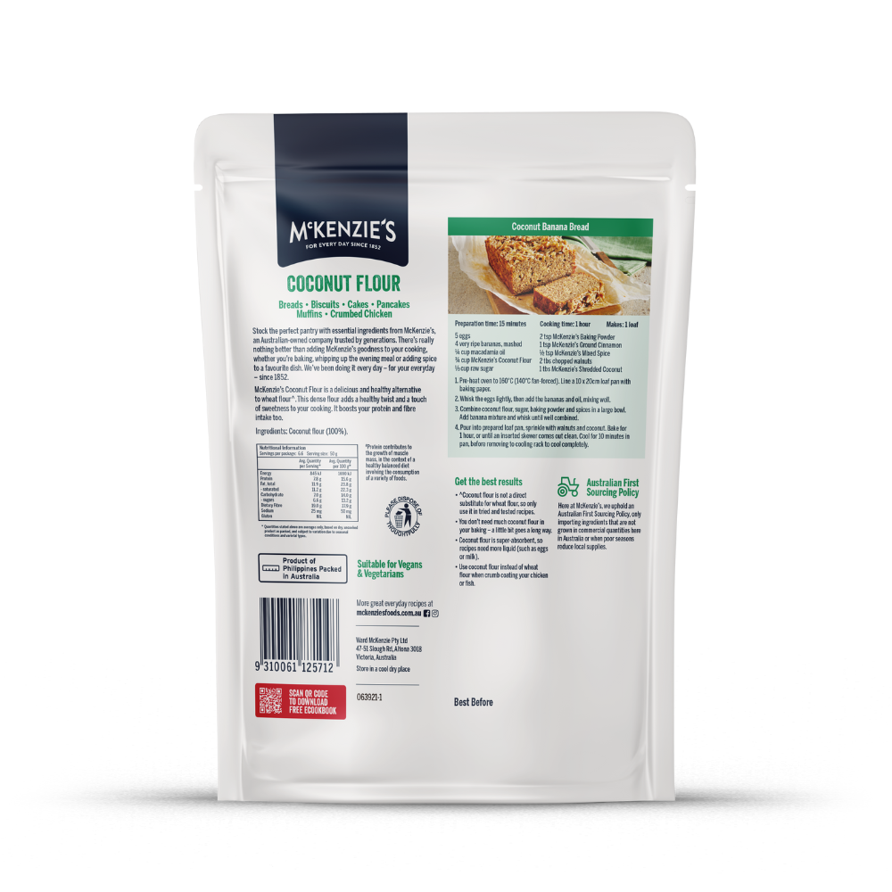McKenzie’s Coconut Flour 330g 2