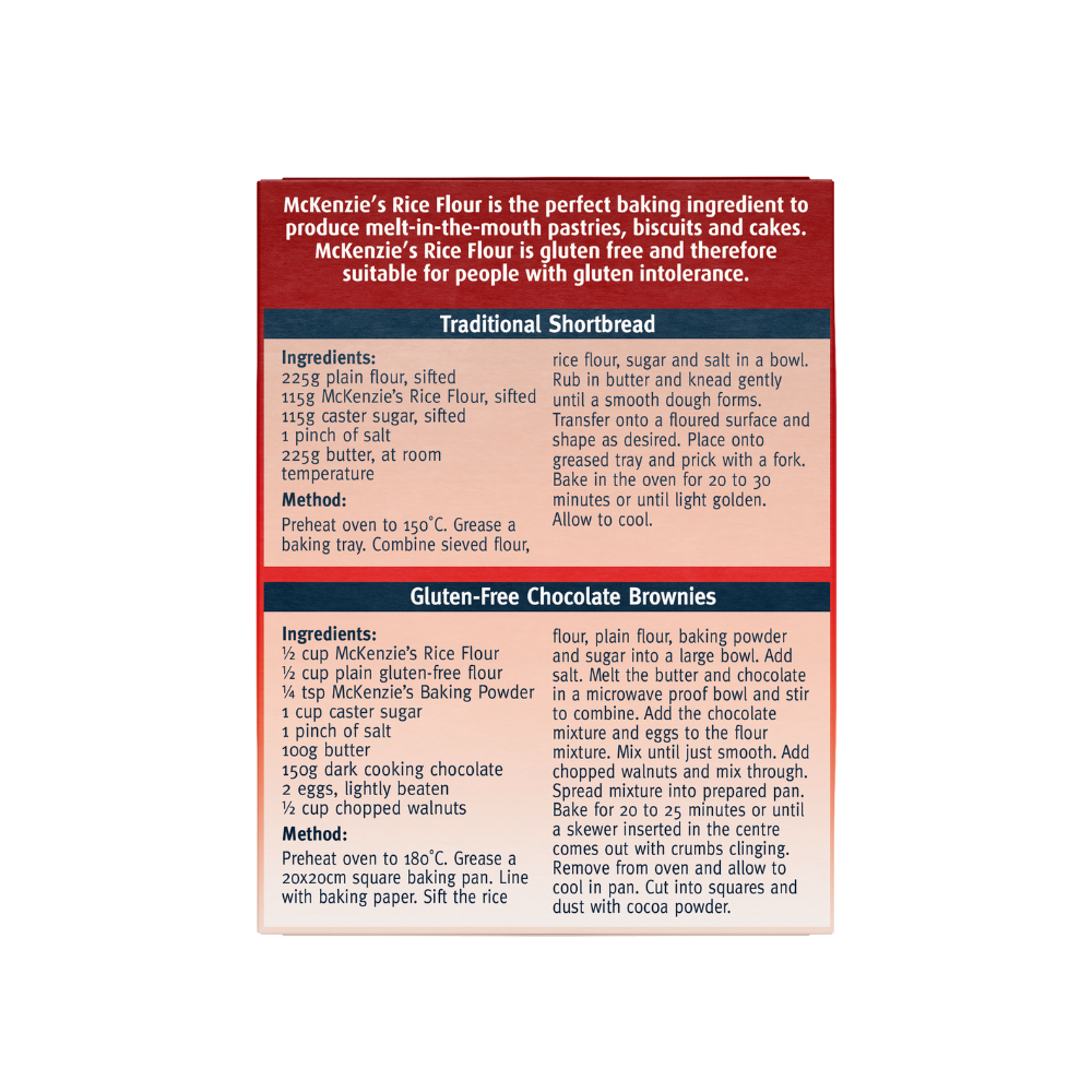McKenzie’s Rice Flour 375g 2