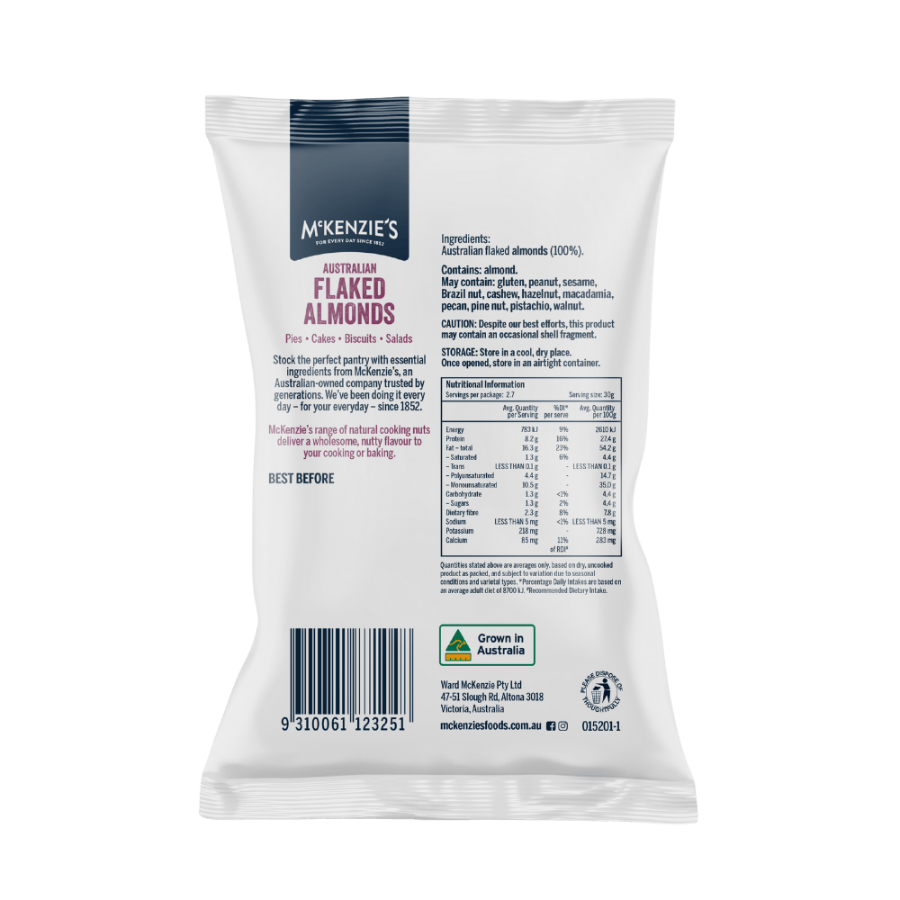 McKenzie’s Flaked Almonds 80g 2