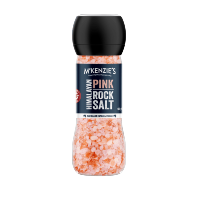 McKenzie’s Himalayan Pink Rock Salt Large Grinder 410g