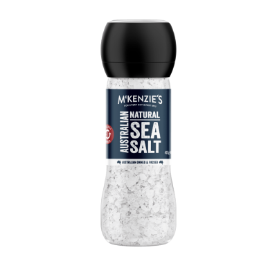 McKenzie’s Australian Natural Sea Salt Large Grinder 410g